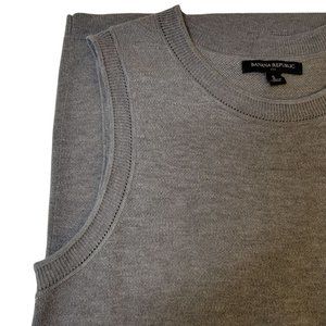 Banana Sleeveless Tank Vest Sweater Gray